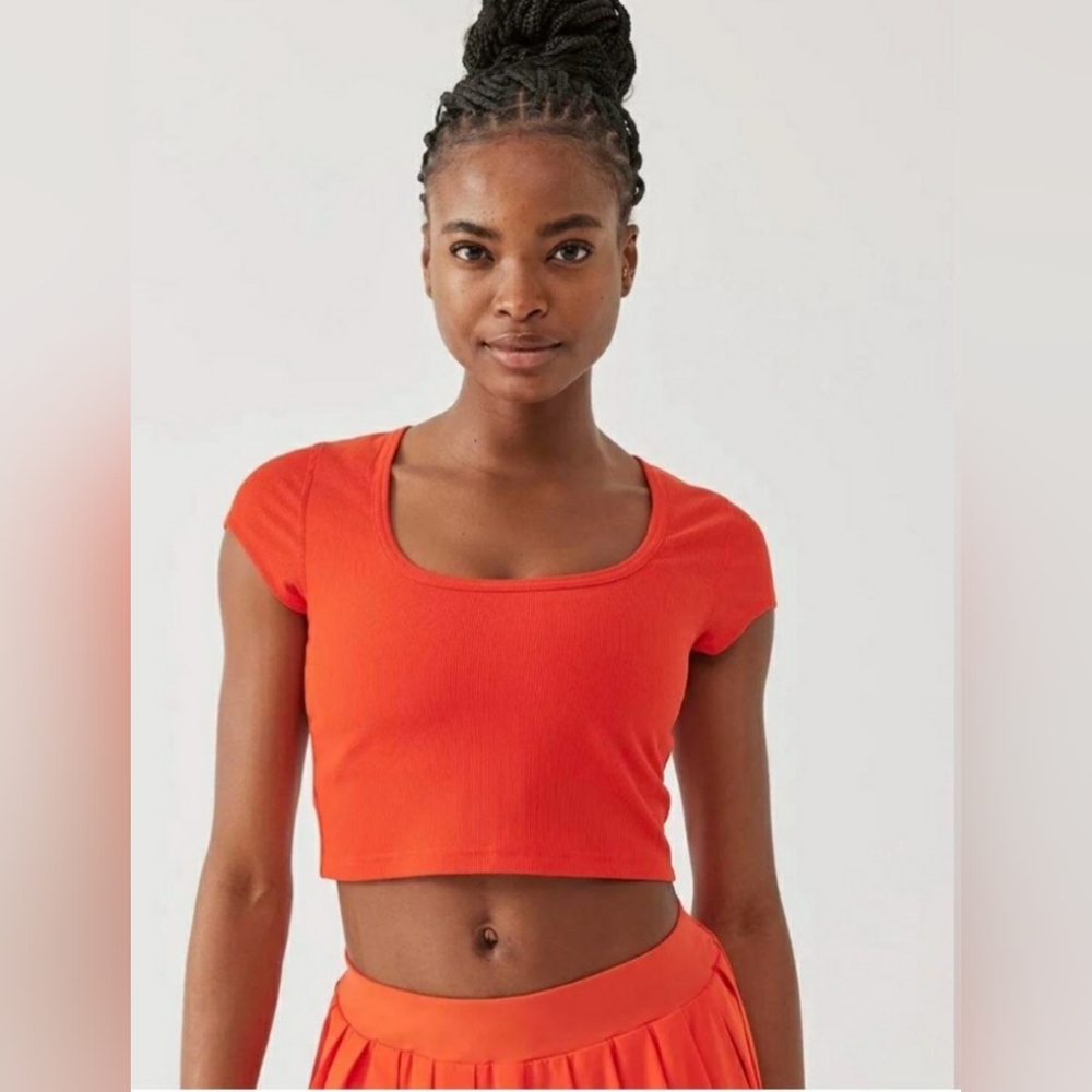 Outdoor Voices Superform Ribbed Crop Top Size Small